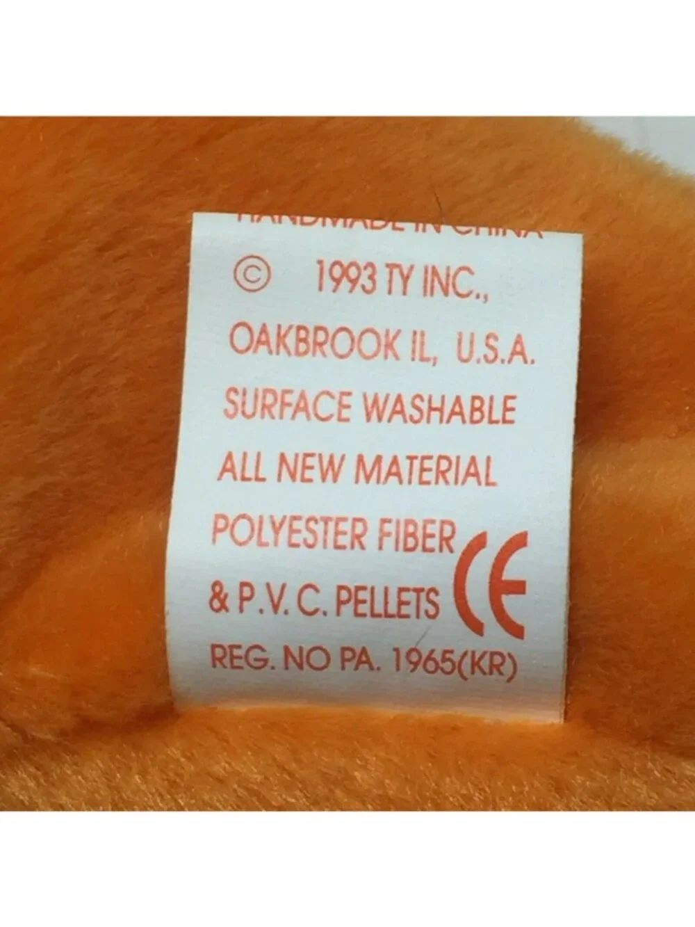 Ty Beanie Baby Goldie Goldfish Plush Orange Stuffed Animal Tag November 14 1994